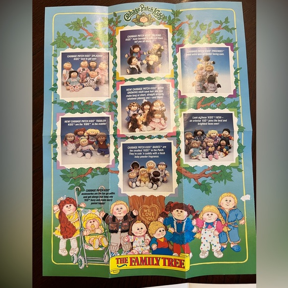 ❤️3/$25 Vintage 1988 Cabbage Patch Kids Brochure Bundle Family Tree - Picture 4 of 12